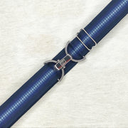 Navy Ombre belt with 1.5" silver clip buckle by KF Clothing