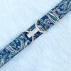 Hunter Paisley belt with 1.5: gold clip buckle by KF Clothing