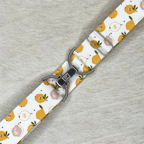 Pear belt with 1.5" silver clip buckle by KF Clothing