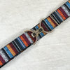 Peruvian multi-color belt with 1.5" gold clip buckle by KF Clothing