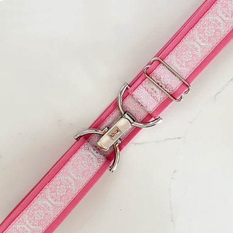 Shimmer pink belt with 1.5" clip buckle by KF Clothing