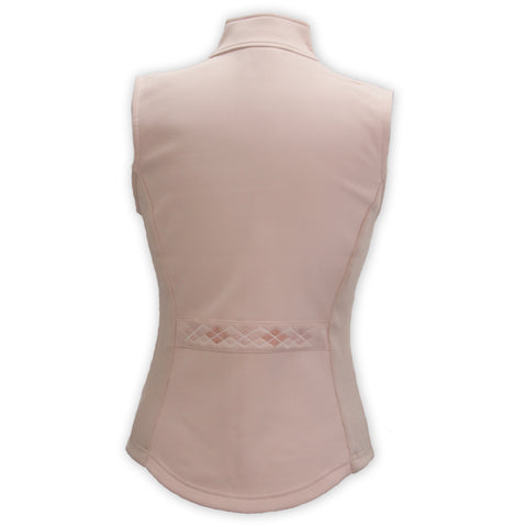 Annie soft shell vest in Blush by KF Clothing