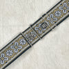 Black & Gold cross belt with 2" silver surcingle clasp by KF Clothing