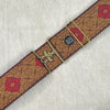 Burgundy & Gold Geo Diamond
