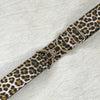 Cheetah adjustable belt with 1.5" gold clip clasp by KF Clothing