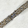 Cheetah adjustable belt with 1.5" silver clip clasp by KF Clothing