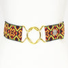 Criss cross belt with 2" gold interlocking clasp by KF Clothing