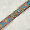 Dahlia belt in red with 1.5" Gold surcingle clasp by KF Clothing