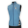 Fox hunt on teal soft shell vest by KF Clothing