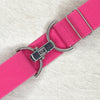 Fuchsia elastic belt with 1.5" silver clip buckle by KF Clothing