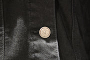 Flores black denim jacket by KF Clothing