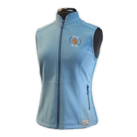 Kristin soft shell vest in teal by KF Clothing