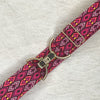 Magenta Marquis belt with 1.5" gold clip buckle by KF Clothing