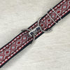 Red Diamonds belt with 1.5" silver clip buckle by KF Clothing