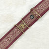 Red Hearts belt with  2" gold surcingle buckle by KF Clothing