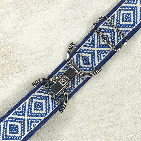 Royal ladder belt with 1.5" silver clip buckle by KF Clothing