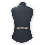 Sundown black vest back view by KF Clothing