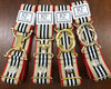 Tan stripe belt 1.5" gold buckle group