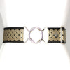 Tan celtic rope belt with 2" silver interlocking buckle by KF Clothing