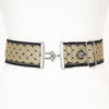 Tan celtic rope belt with 2" silver surcingle buckle by KF Clothing
